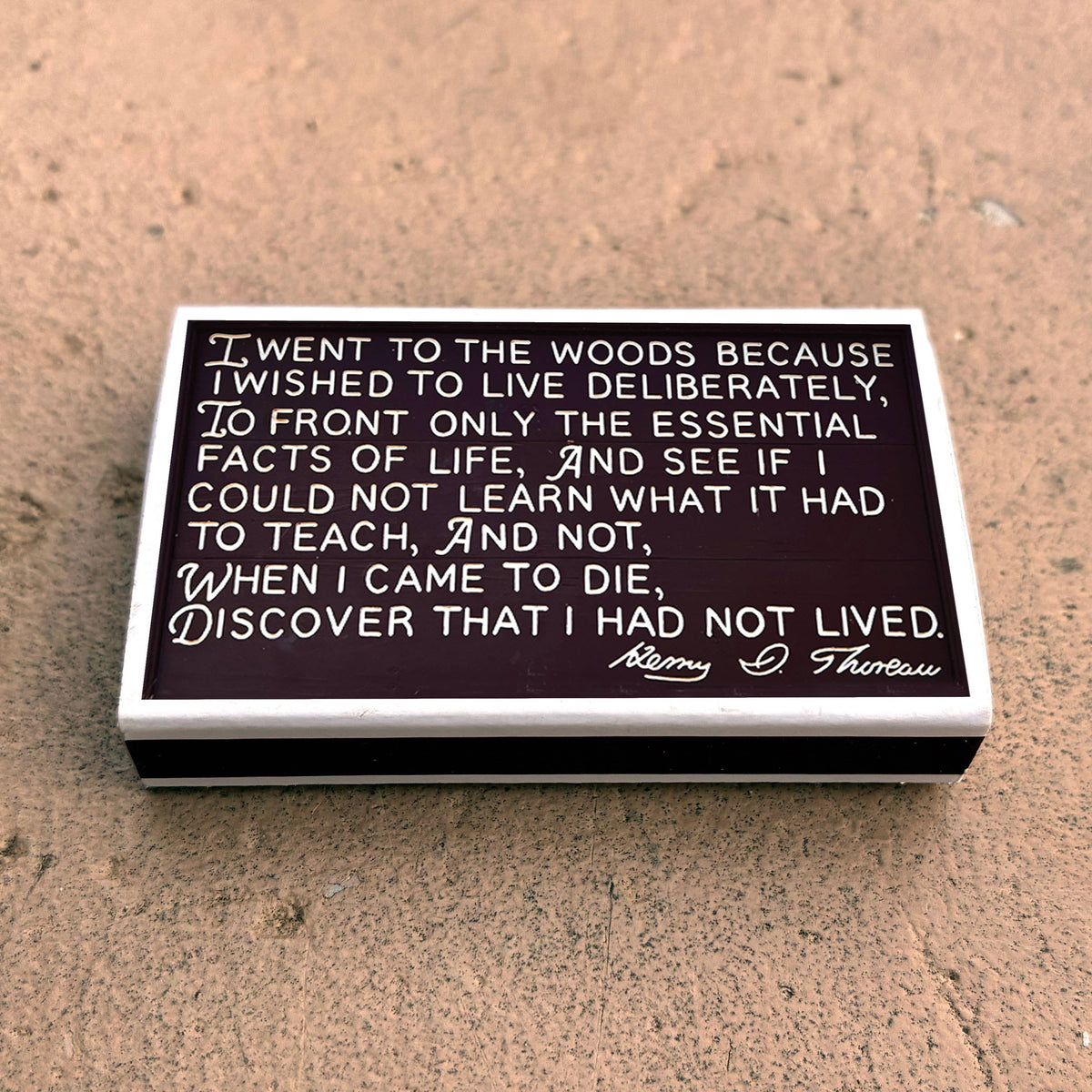 Walden Thoreau Matchbook Cover, Nature Writing Collectible, Vintage Literary Ephemera, Reader Gift