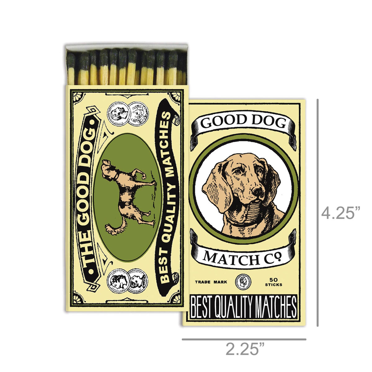 The Good Dog Matchbox – Decorative Safety Matches, Dog Lover Gift