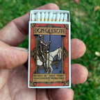 Don Quixote Matchbook, Vintage Literary Art Collectible, Reader Gift, Candle Lighting Accessory, Bookish Decor