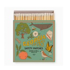 Georgia State Safety Matches | Illustrated State Matchbox | Peach State Gift | Candle Matches | Made in USA