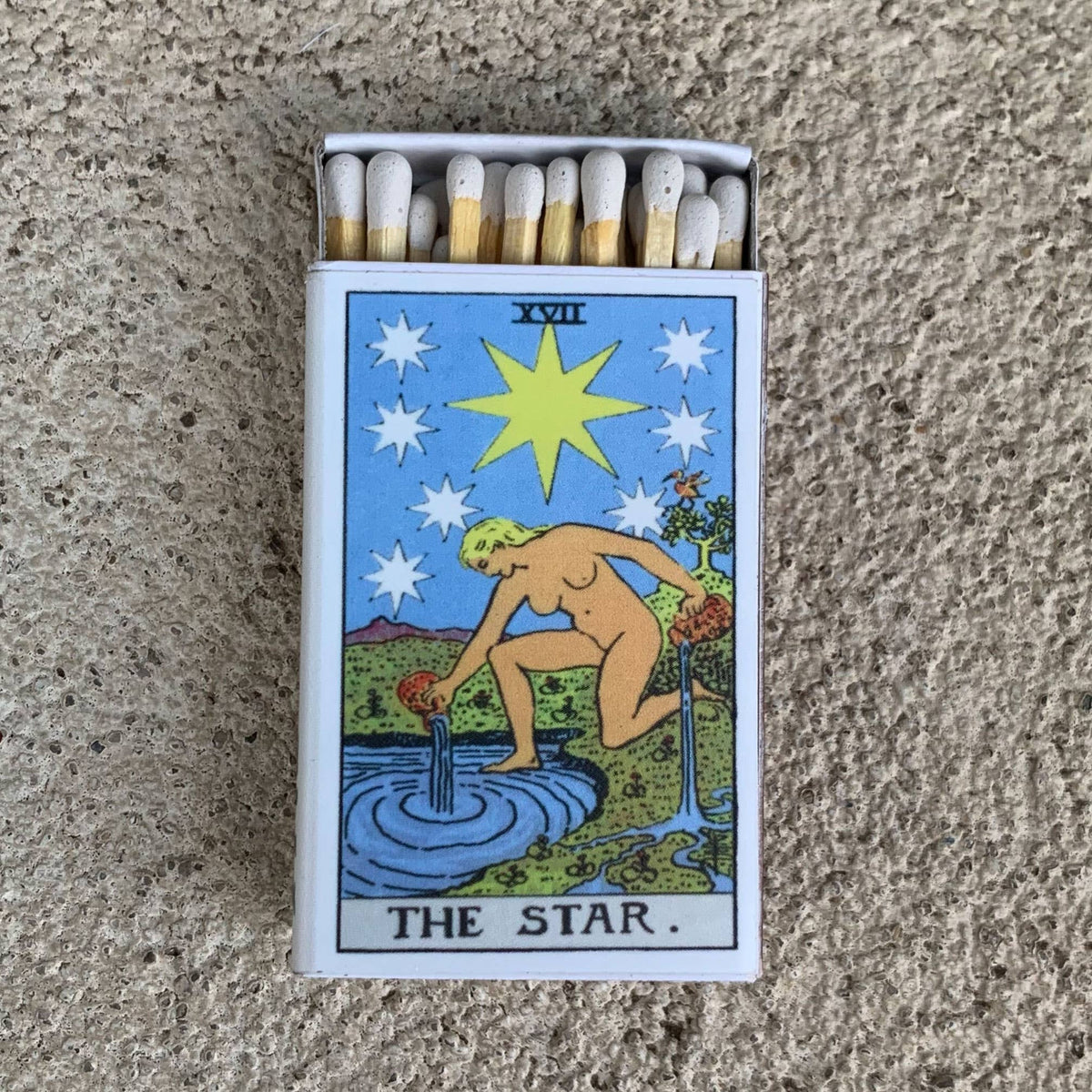 The Star Tarot Matchbook, Vintage Tarot Collectible, Mystical Decor, Candle & Incense Accessory, Witchy Gift