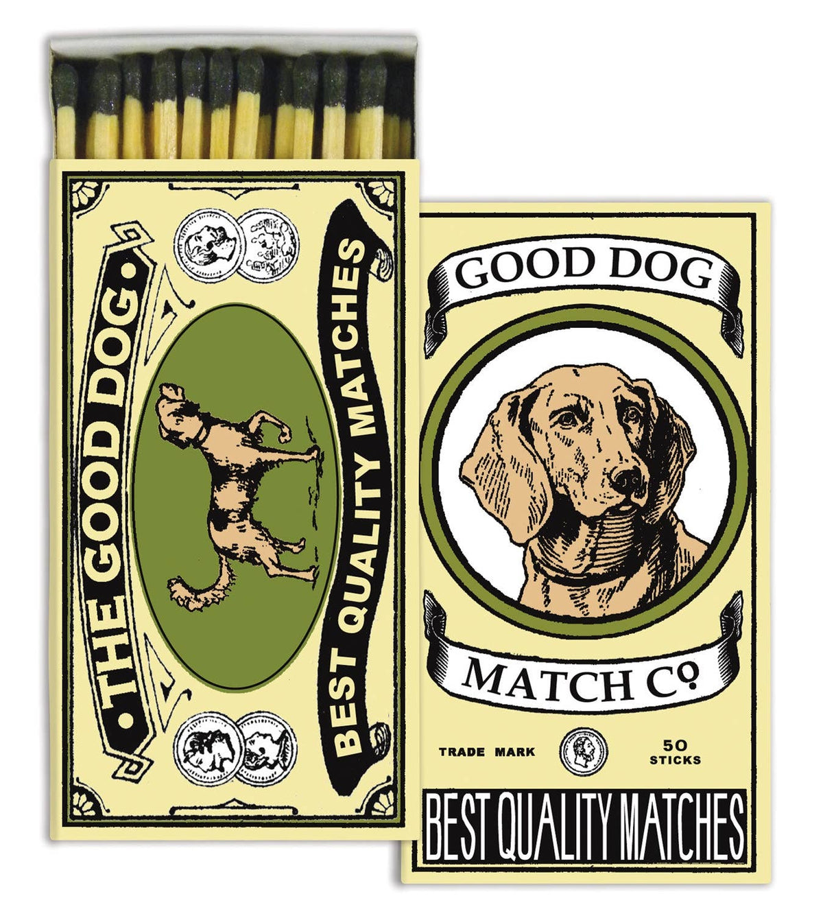The Good Dog Matchbox – Decorative Safety Matches, Dog Lover Gift