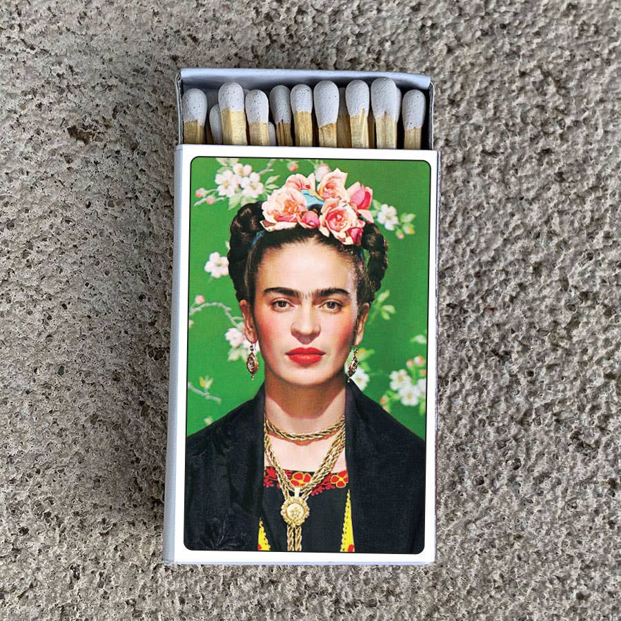 Frida Kahlo Matchbox – Mexican Art Matches, Colorful Artist Gift, Eclectic Home Décor