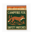 Campfire Fox Safety Matches | Camp Critters Matchbox | Woodland Candle Matches | Rustic Cabin Decor | Made in USA