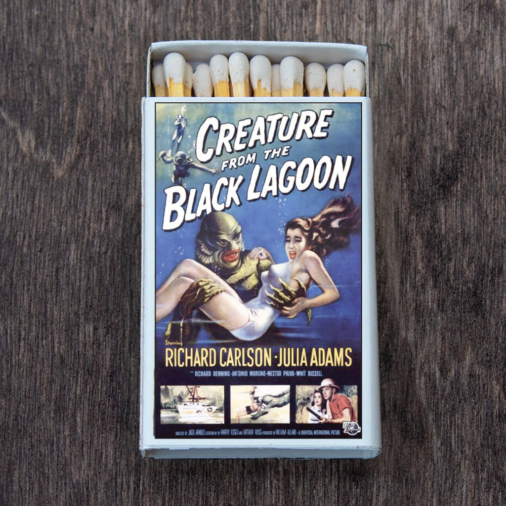 Classic Horror Monster Matchbook, Vintage Movie Poster Art, Retro Film Decor, Candle Lover Gift