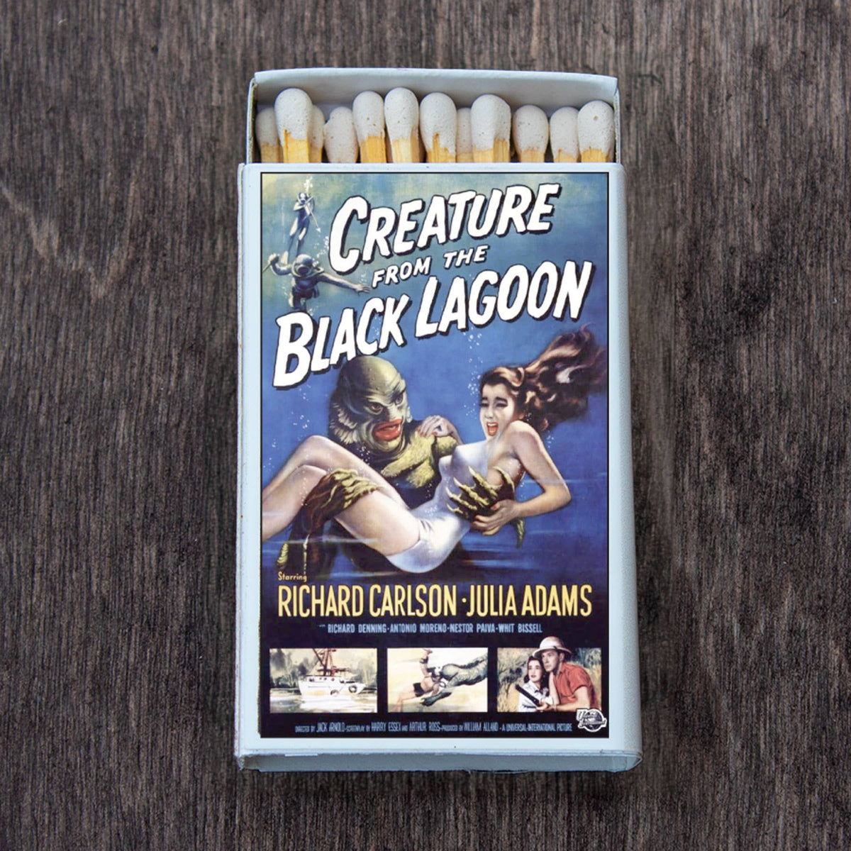 Classic Horror Monster Matchbook, Vintage Movie Poster Art, Retro Film Decor, Candle Lover Gift