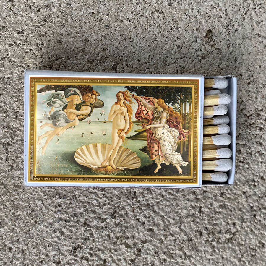 Birth of Venus Matchbook, Botticelli Art Collectible, Vintage Matchbook Cover, Renaissance Home Decor