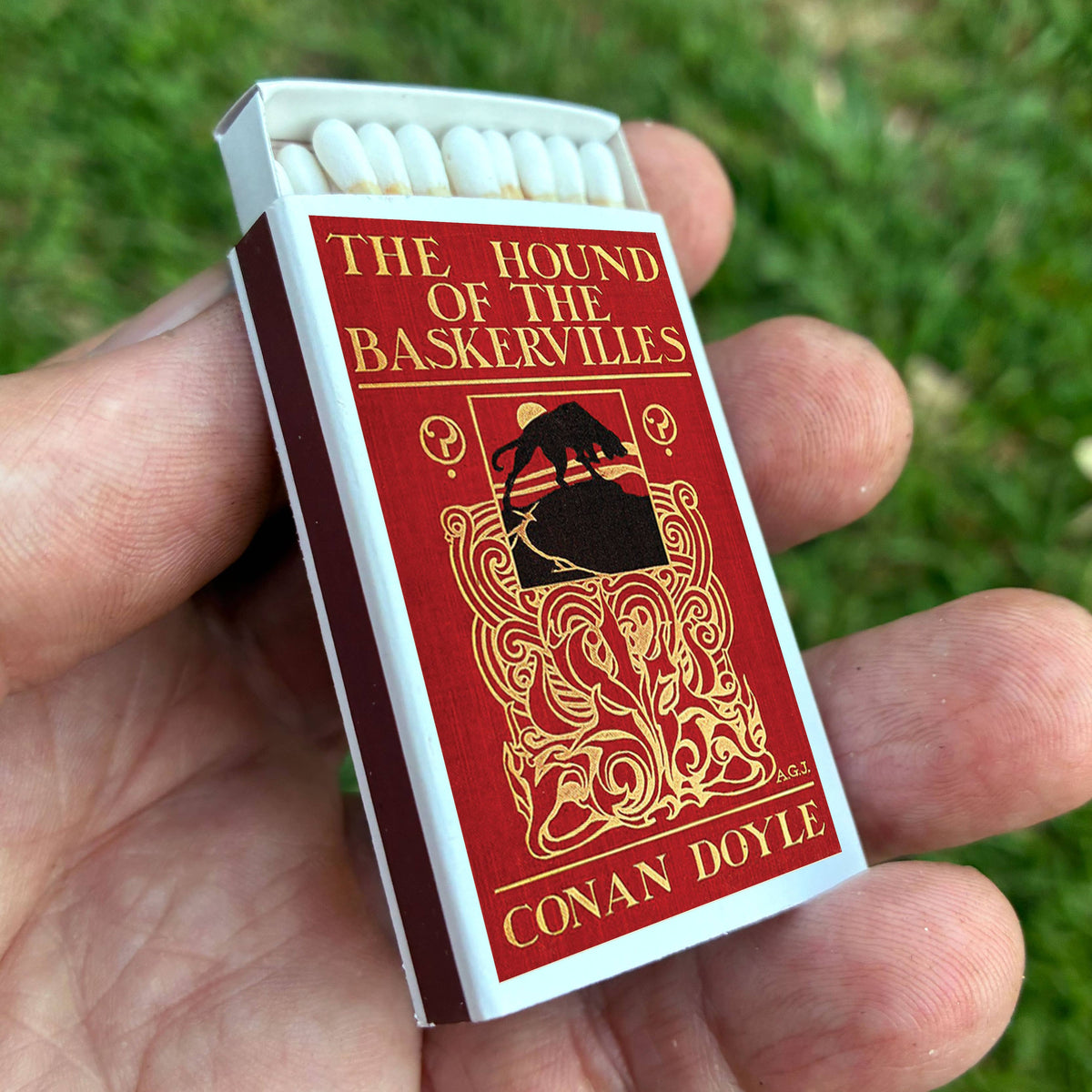Sherlock Holmes Matchbook, Hound of the Baskervilles Literary Collectible, Vintage Matchbook Cover, Reader Gift