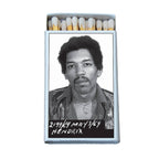 Psychedelic Rock Legend Mug Shot Matchbox | Decorative Matches for Candles & Incense | Retro Music Home Decor