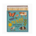 Texas State Illustrated Safety Matches | Wildflowers, Wildlife & Landmark Matchbox | Texas Gift | Candle Matches | Made in USA