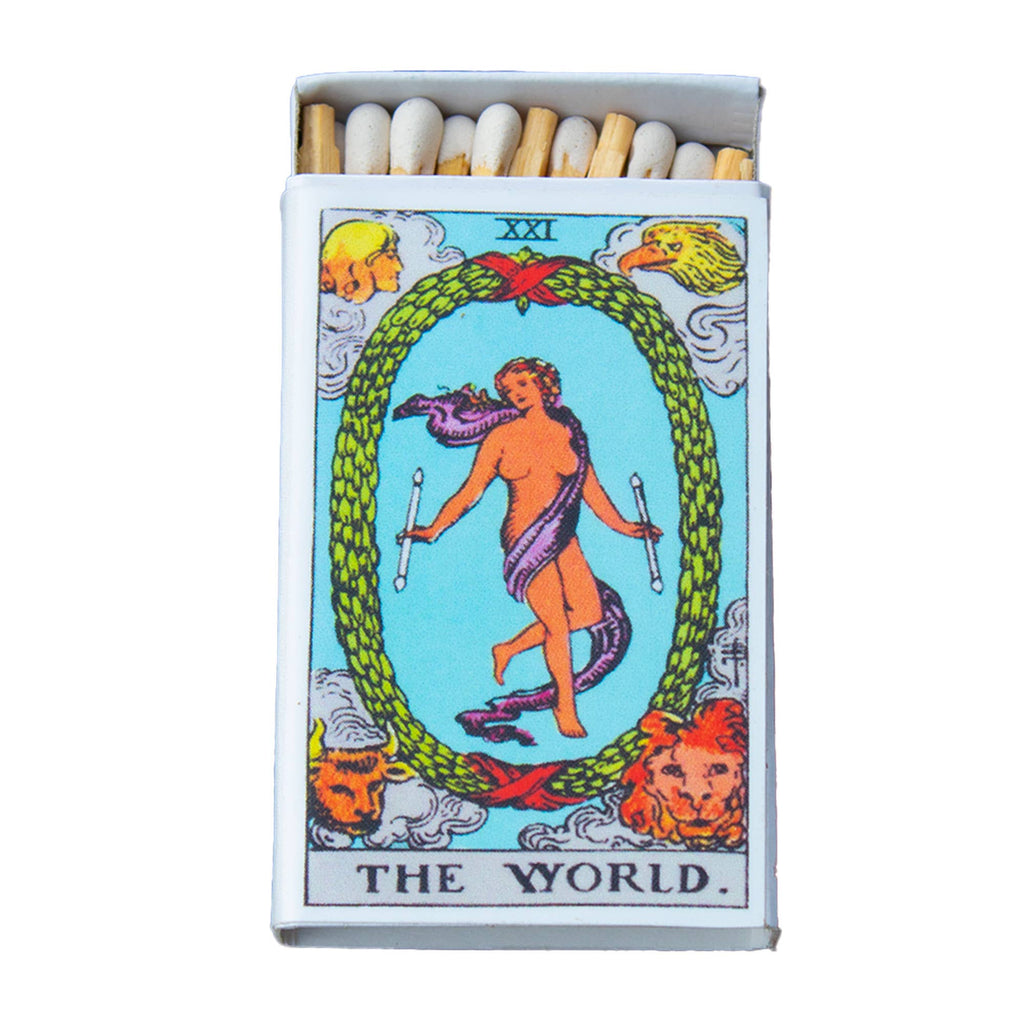 The World Tarot Matchbox – Major Arcana Matches, Celestial Home Décor, Tarot Reader Gift
