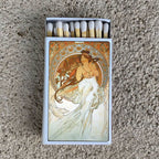 Mucha Art Matchbook, Music Print Collectible, Vintage Matchbook Cover, Art Nouveau Home Decor