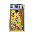 The Kiss Gustav Klimt Matchbox | Decorative Matches for Candles & Incense | Classic Art Home Decor | Art Lover Gift