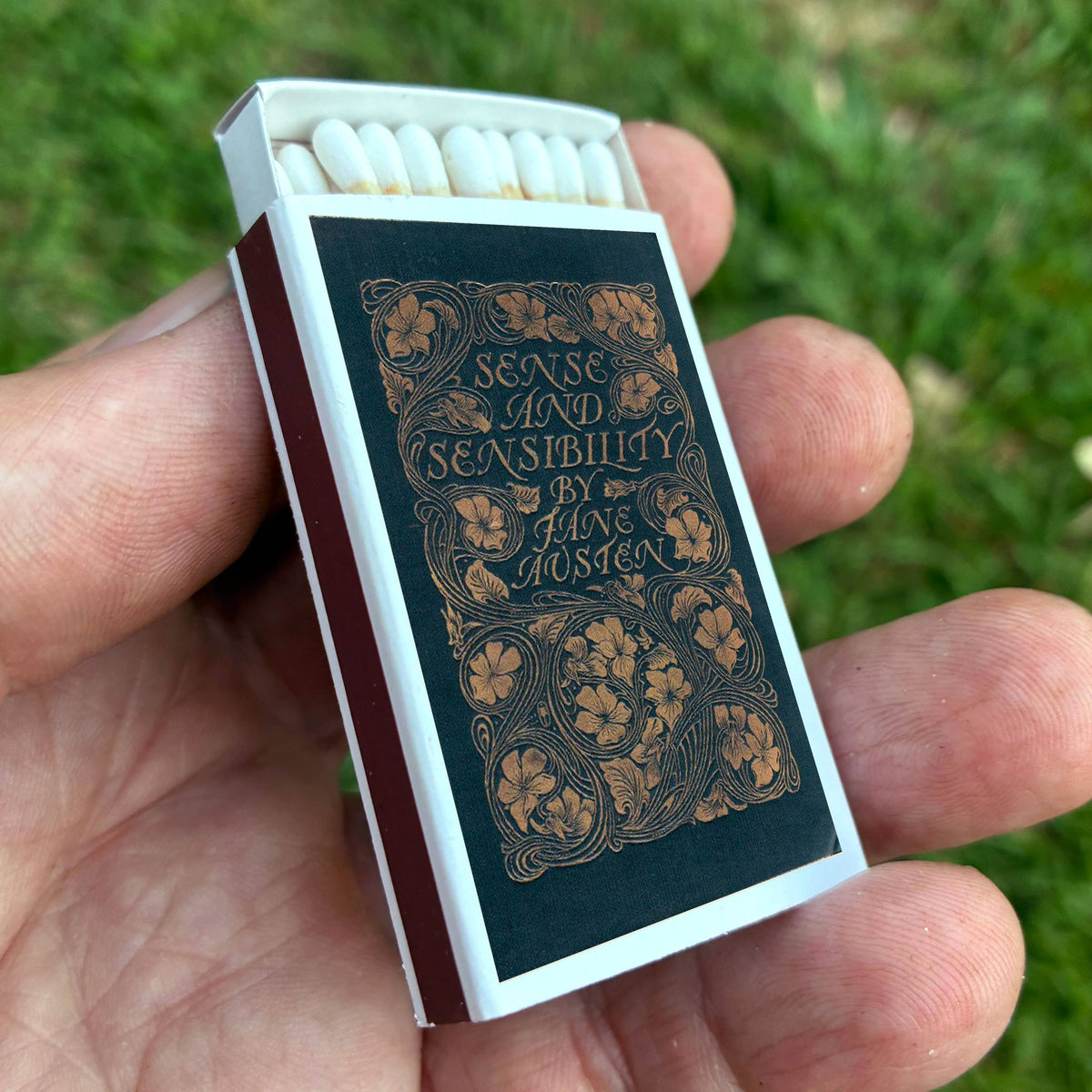 Jane Austen Matchbook, Sense and Sensibility Literary Collectible, Vintage Matchbook Cover, Classic Literature Decor