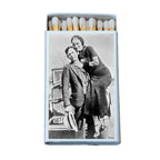 Vintage Outlaw Duo Matchbox | Decorative Matches for Candles & Incense | True Crime Inspired Home Decor