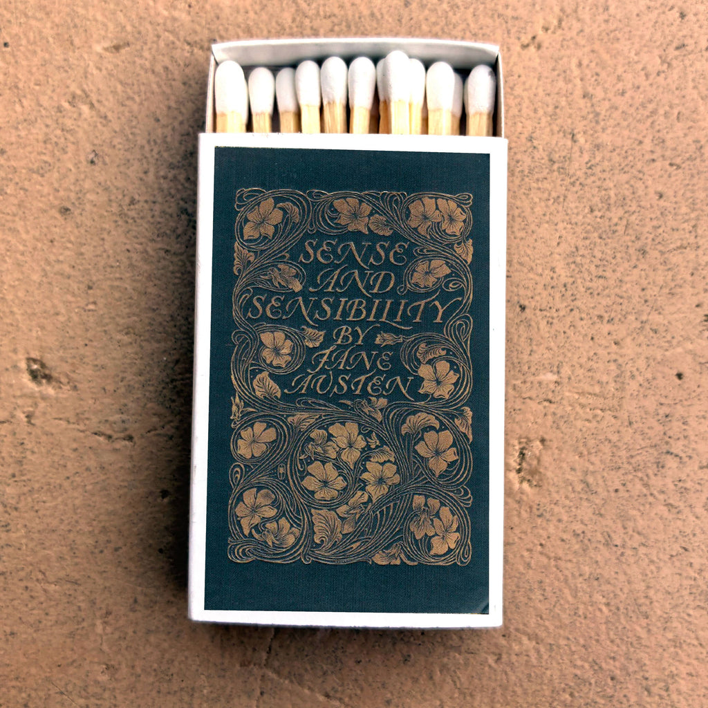 Jane Austen Matchbook, Sense and Sensibility Literary Collectible, Vintage Matchbook Cover, Classic Literature Decor