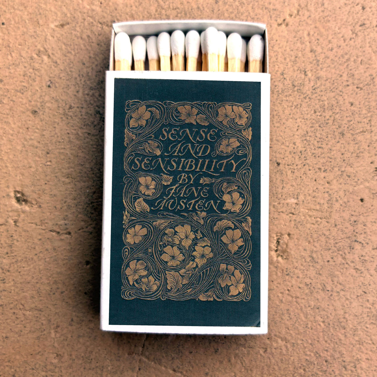 Jane Austen Matchbook, Sense and Sensibility Literary Collectible, Vintage Matchbook Cover, Classic Literature Decor