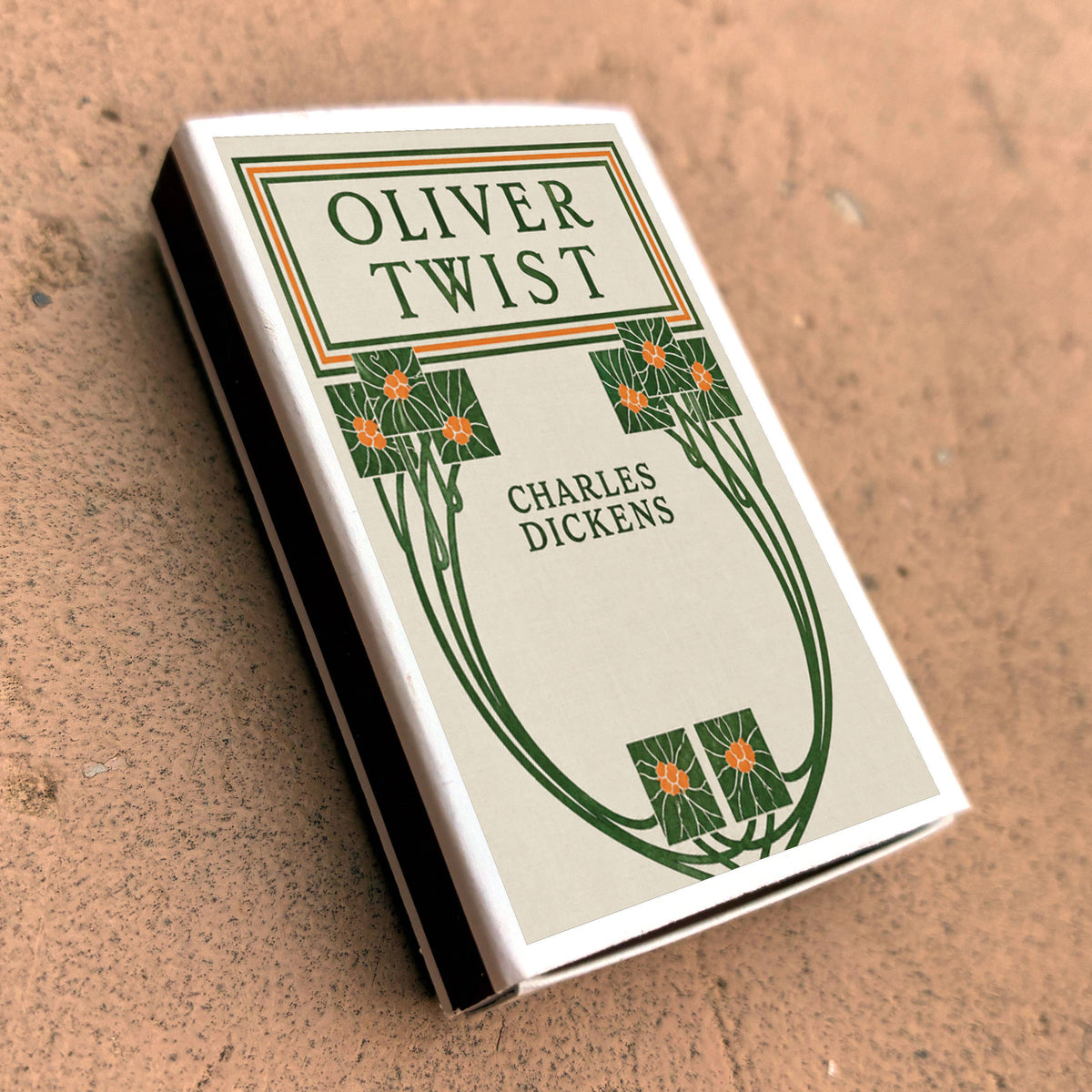 Oliver Twist Dickens Matchbook, Classic Literature Collectible, Vintage Cover (15-20 Matches)