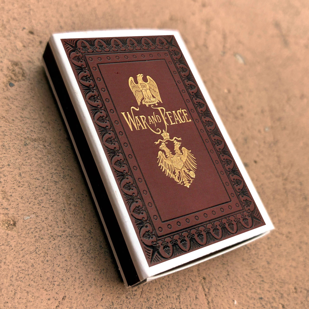 War and Peace Tolstoy Matchbook, Classic Literature Collectible, Book Lover Gift