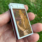 Mucha Job Matchbook, Art Nouveau Collectible, Vintage Matchbook Cover, Alphonse Mucha Art Decor, Candle & Incense Accessory, Art Lover Gift