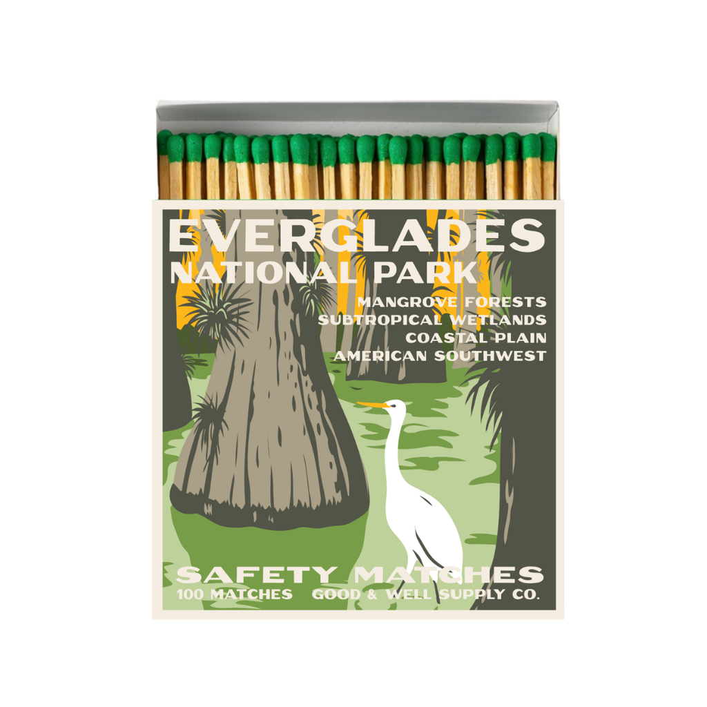 Everglades National Park Safety Matches | Vintage National Park Matchbox | Florida Nature Decor | Candle Matches | Made in USA