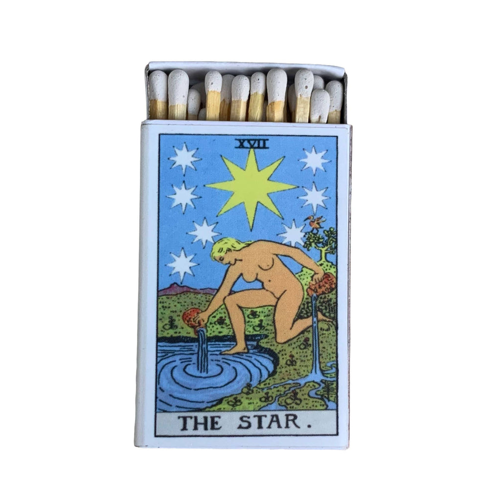 The Star Tarot Matchbook, Vintage Tarot Collectible, Mystical Decor, Candle & Incense Accessory, Witchy Gift