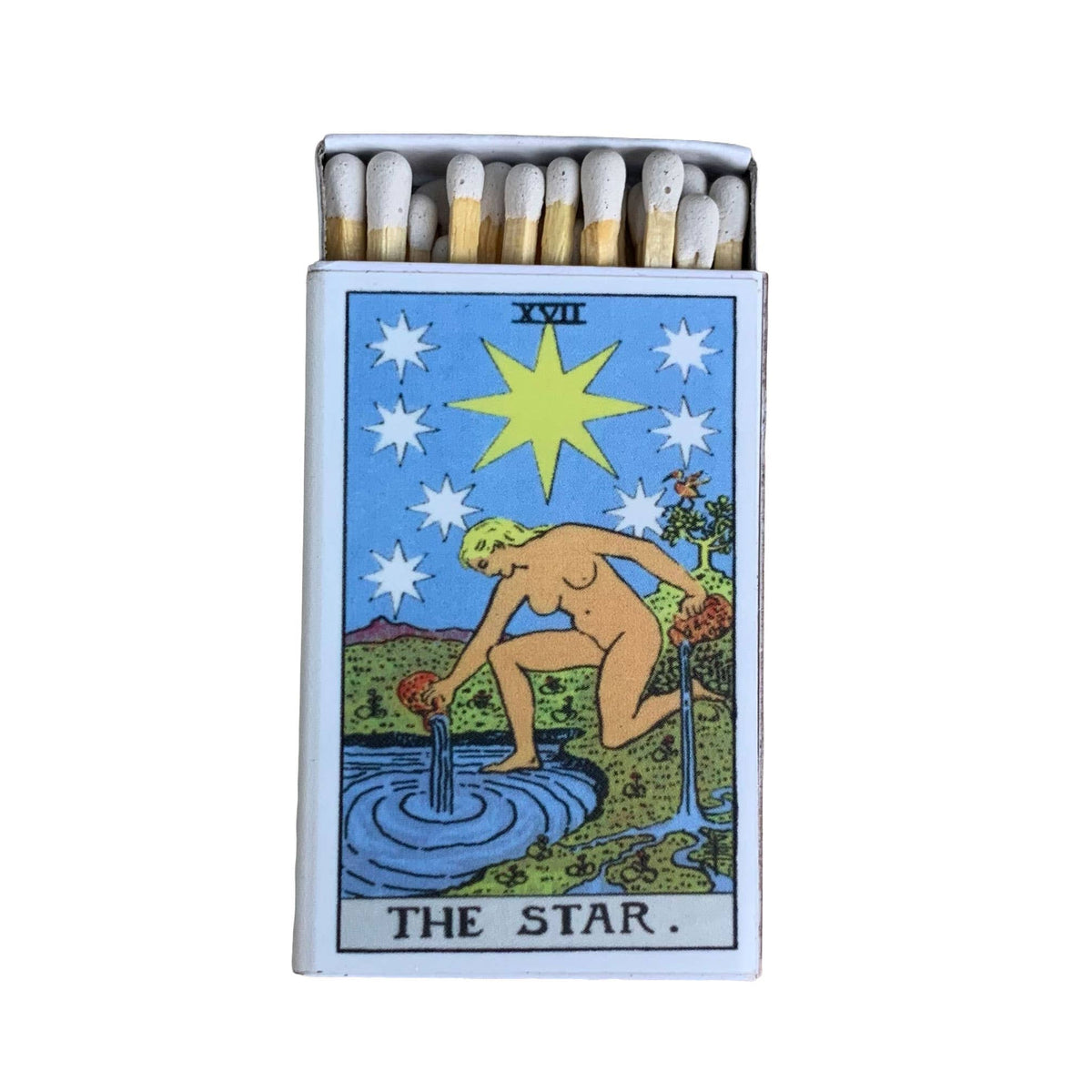 The Star Tarot Matchbook, Vintage Tarot Collectible, Mystical Decor, Candle & Incense Accessory, Witchy Gift