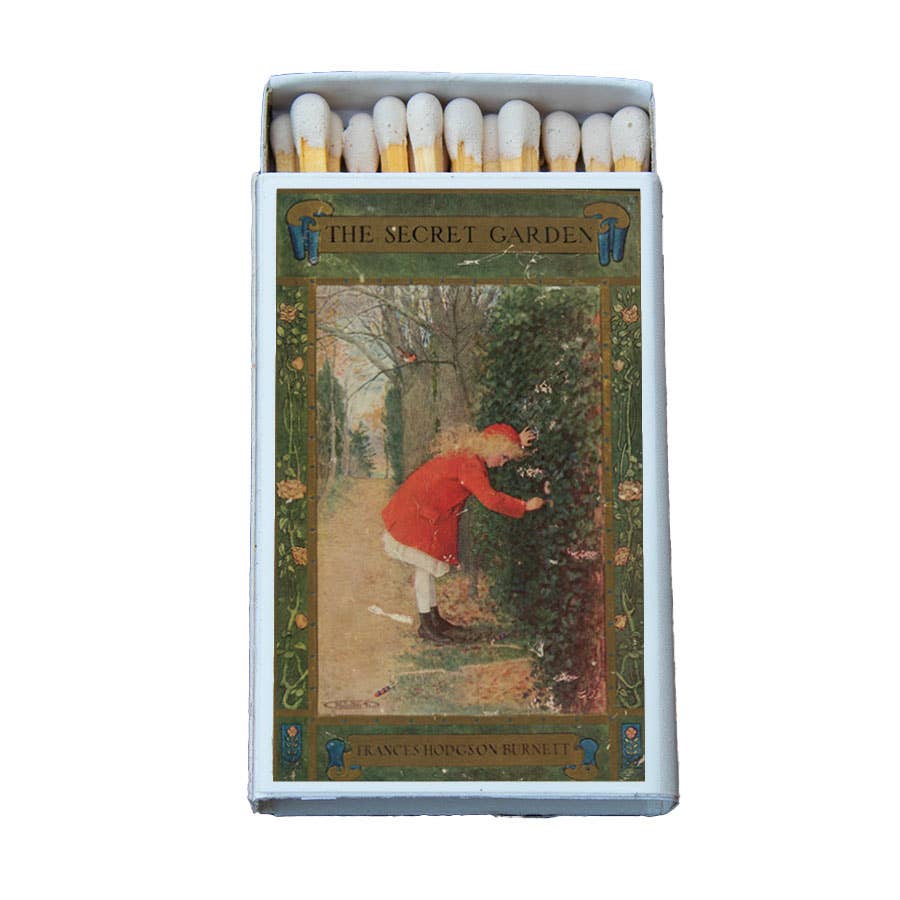 The Secret Garden Matchbox – Frances Hodgson Burnett Literary Matches, Bookish Gift