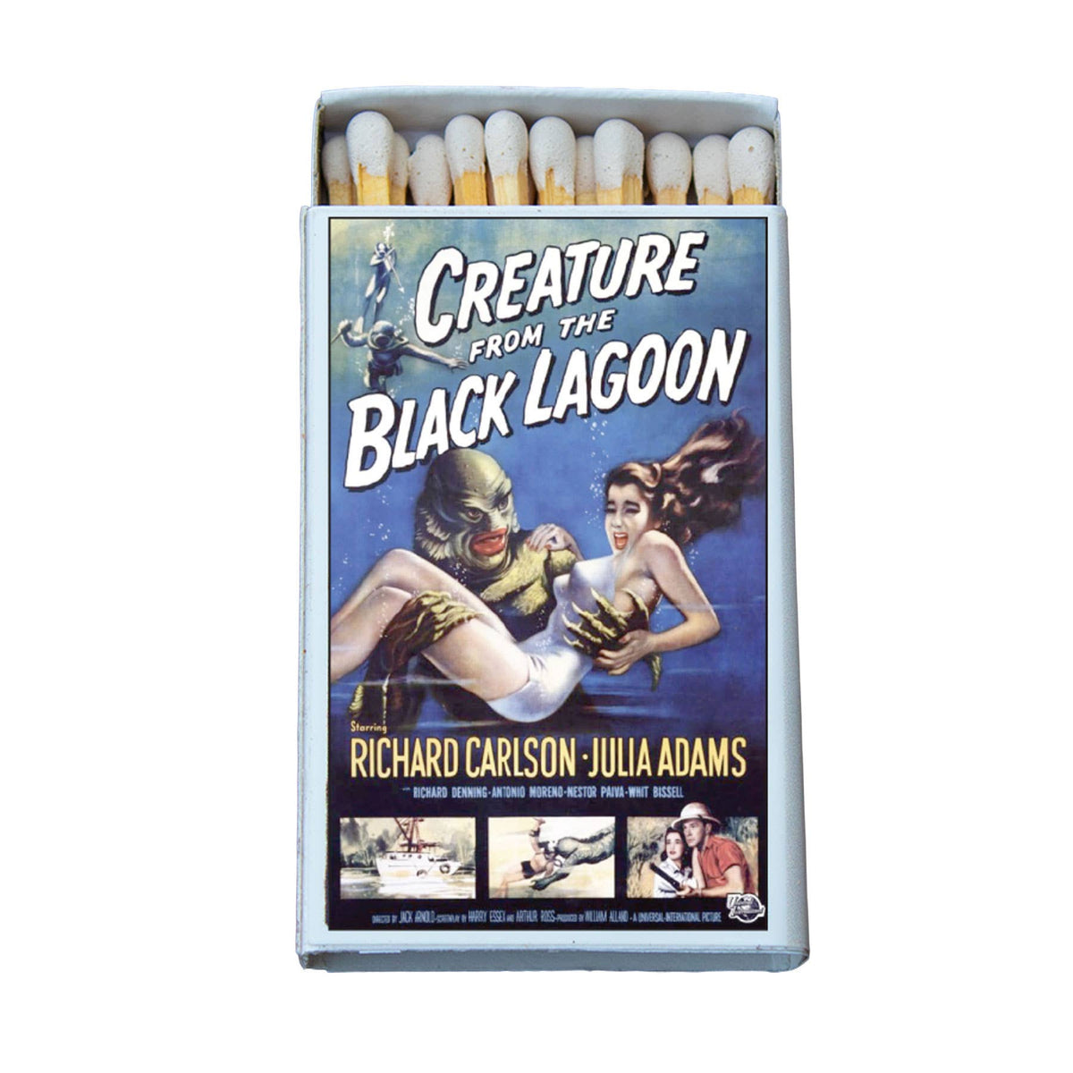 Classic Horror Monster Matchbook, Vintage Movie Poster Art, Retro Film Decor, Candle Lover Gift