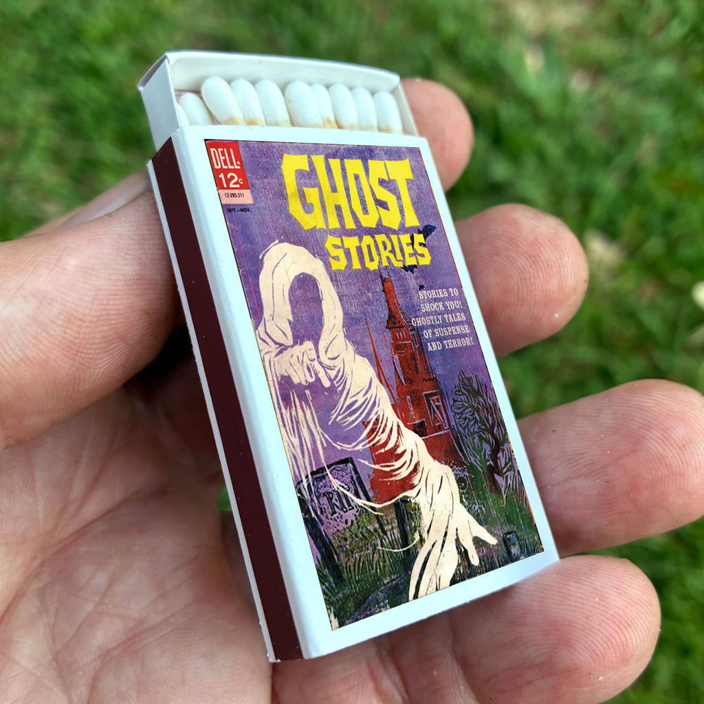 Ghost Stories Comic Matchbox – Vintage Horror Matches, Pulp Art Décor, Spooky Gift