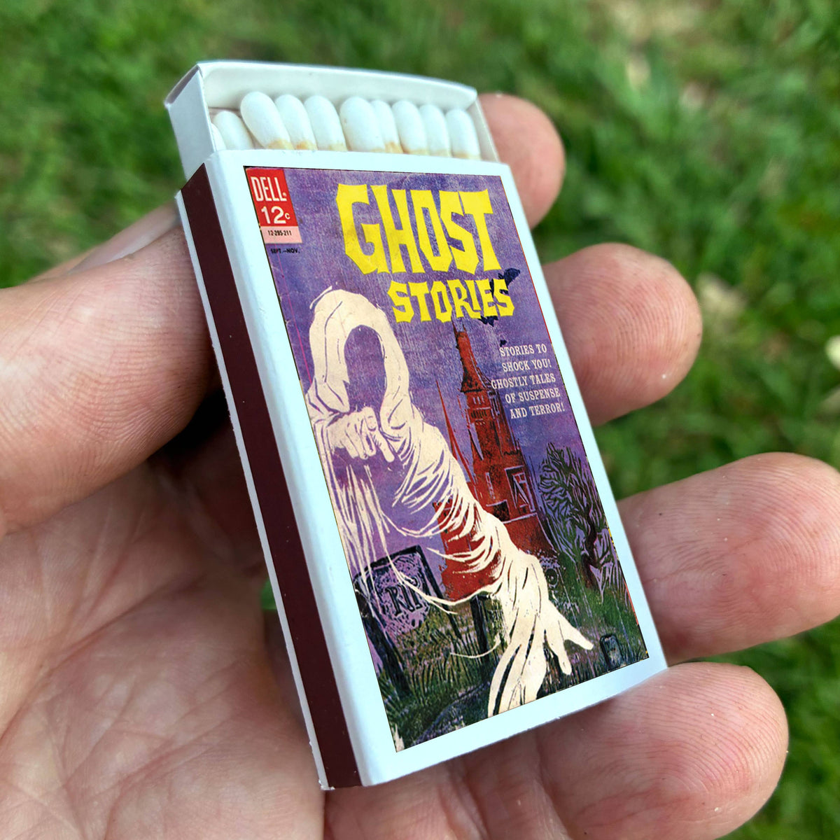 Ghost Stories Comic Matchbox – Vintage Horror Matches, Pulp Art Décor, Spooky Gift