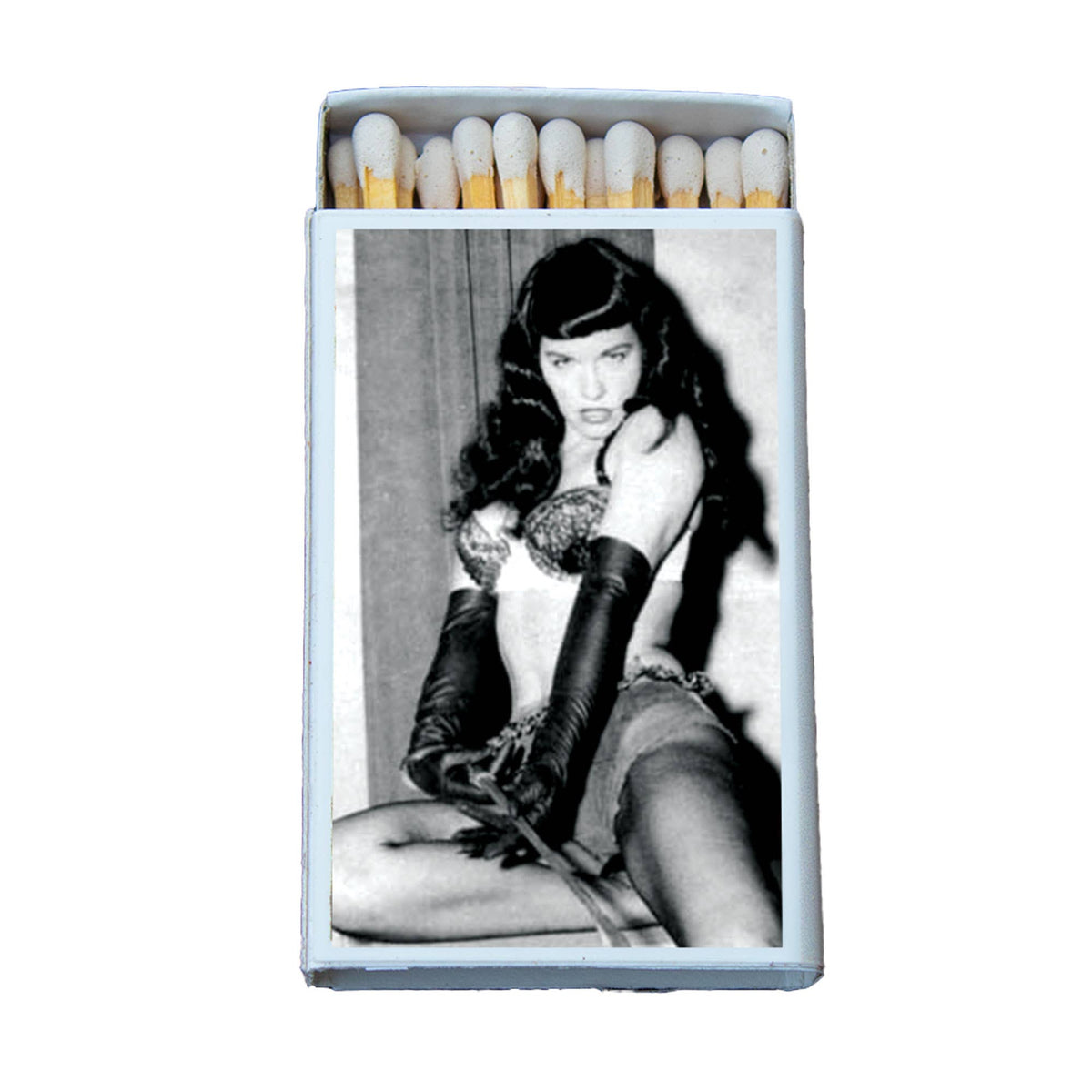Vintage Pin-Up Icon Matchbox, Retro Glam Home Decor