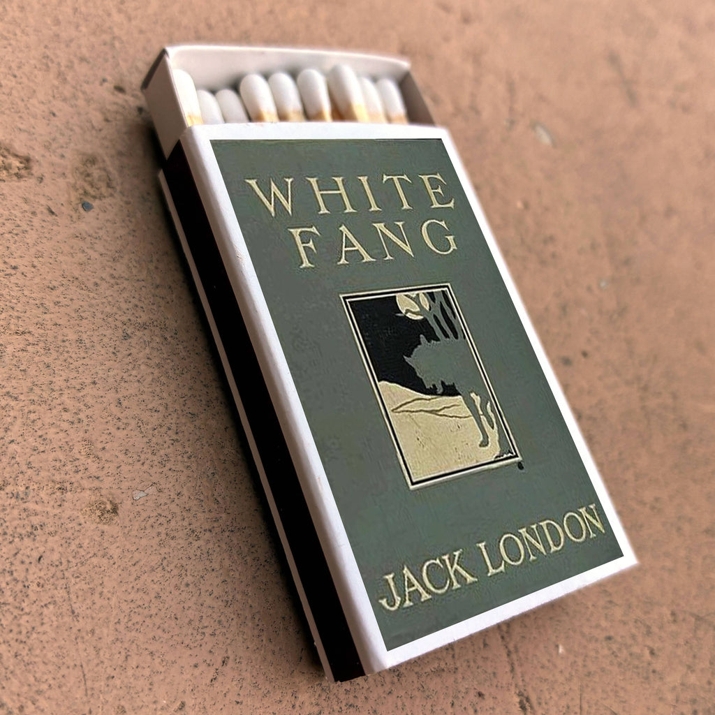 Jack London Matchbook, White Fang Literary Collectible, Vintage Matchbook Cover, Classic Literature Decor