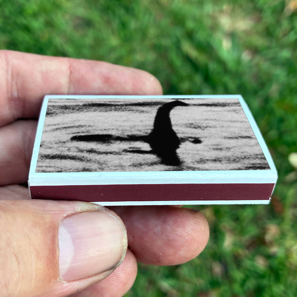 Loch Ness Monster Matchbook, Cryptid Collectible, Vintage Matchbook Cover, Nessie Home Decor, Candle Lighting Accessory, Mythical Creature Gift