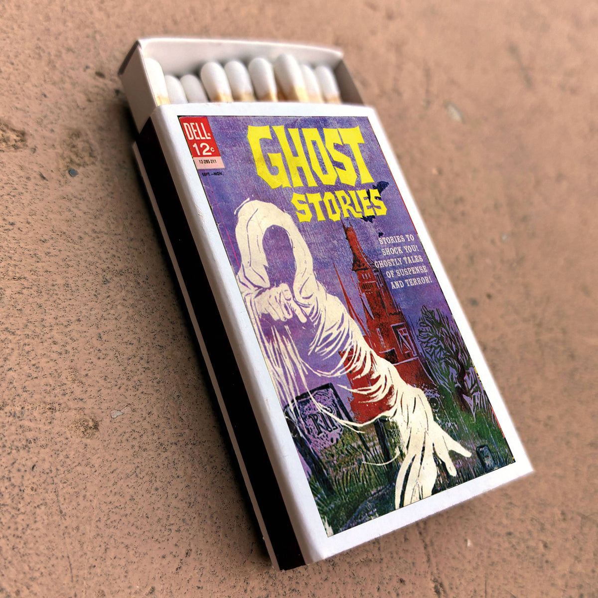 Ghost Stories Comic Matchbox – Vintage Horror Matches, Pulp Art Décor, Spooky Gift