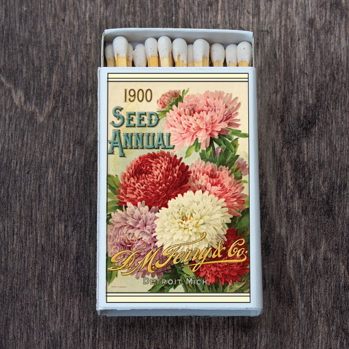 Flowers Seed Annual Matchbook, Vintage Garden Collectible, Retro Matchbook Cover, Floral Home Decor, Candle Lighting Accessory, Gardening Gift