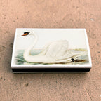 Vintage Swan Matchbox – Elegant Bird Matches, Cottagecore Home Décor, Candle Accessory