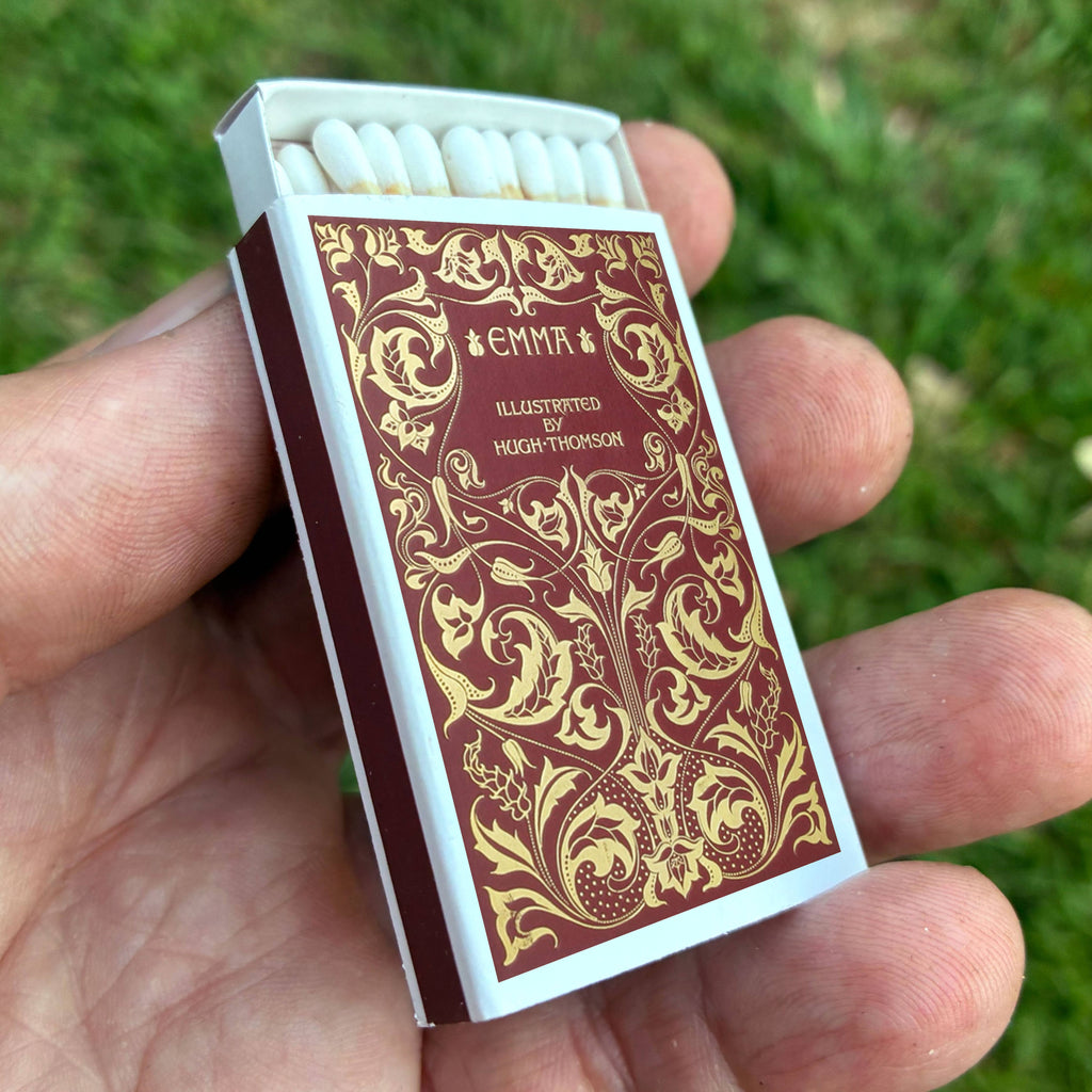Emma Austen Matchbook Cover, Classic Novel Memorabilia, Vintage Literary Ephemera, Reader Gift