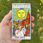 The Sun Tarot Card Long Matchbox | 4 Inch Decorative Matches for Candles | Tarot Home Decor | Spiritual Gift | Limited Edition