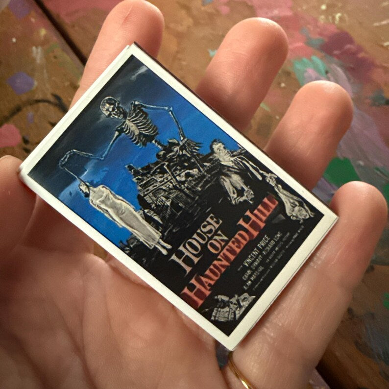 House on Haunted Hill Matchbox – Classic Horror Movie Matches, Haunted House Décor