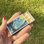 Van Gogh Starry Night Matchbox – Art-Inspired Candle Matches, Museum Lover Gift, Artistic Home Décor