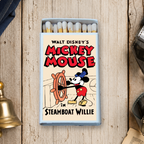 Classic Mickey Movie Matchbook, Vintage Cartoon Collectible, Retro Matchbook Cover, Animation Fan Gift, Candle & Incense Accessory