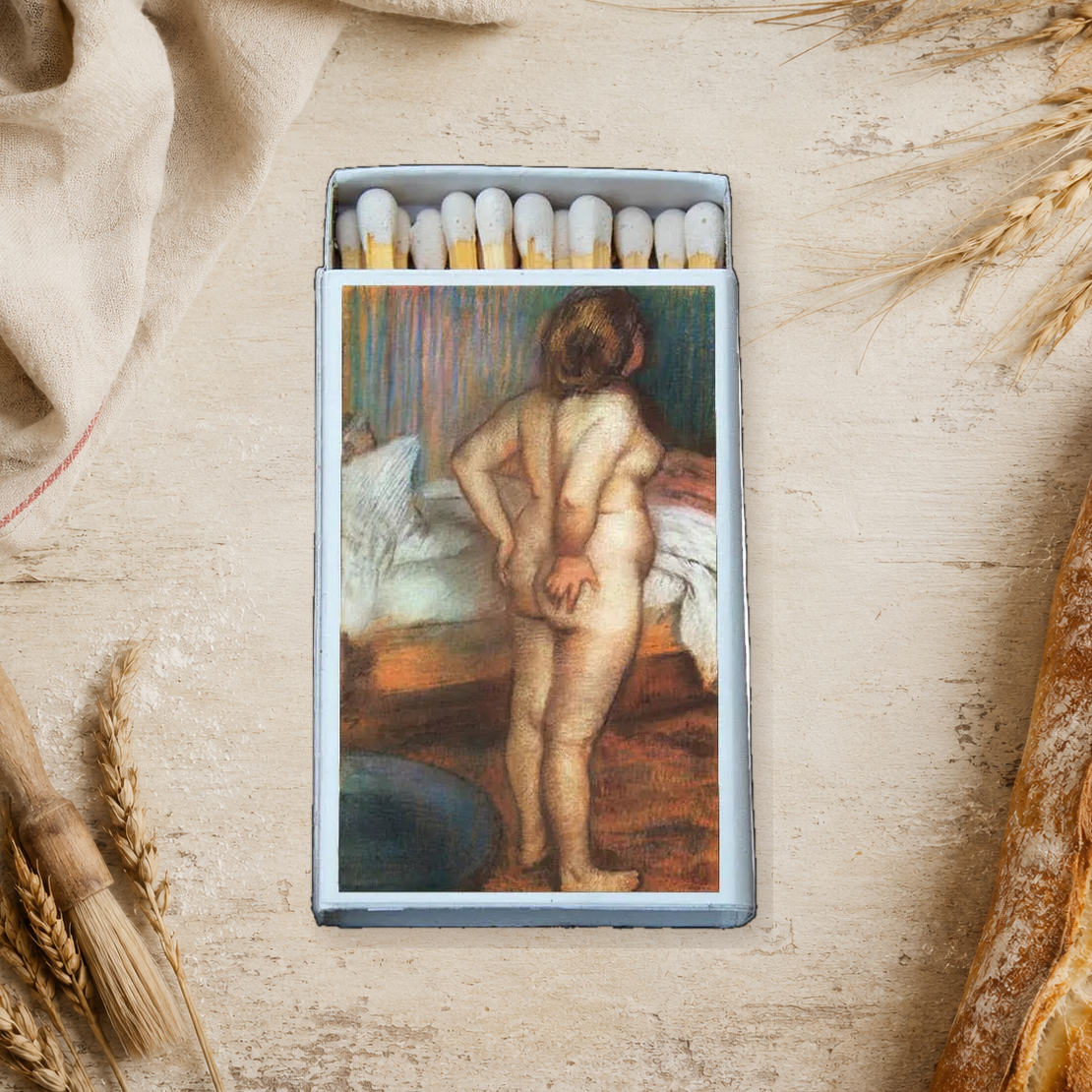Edgar Degas Matchbook, Impressionist Art Collectible, Candle Lighting Accessory (1886)